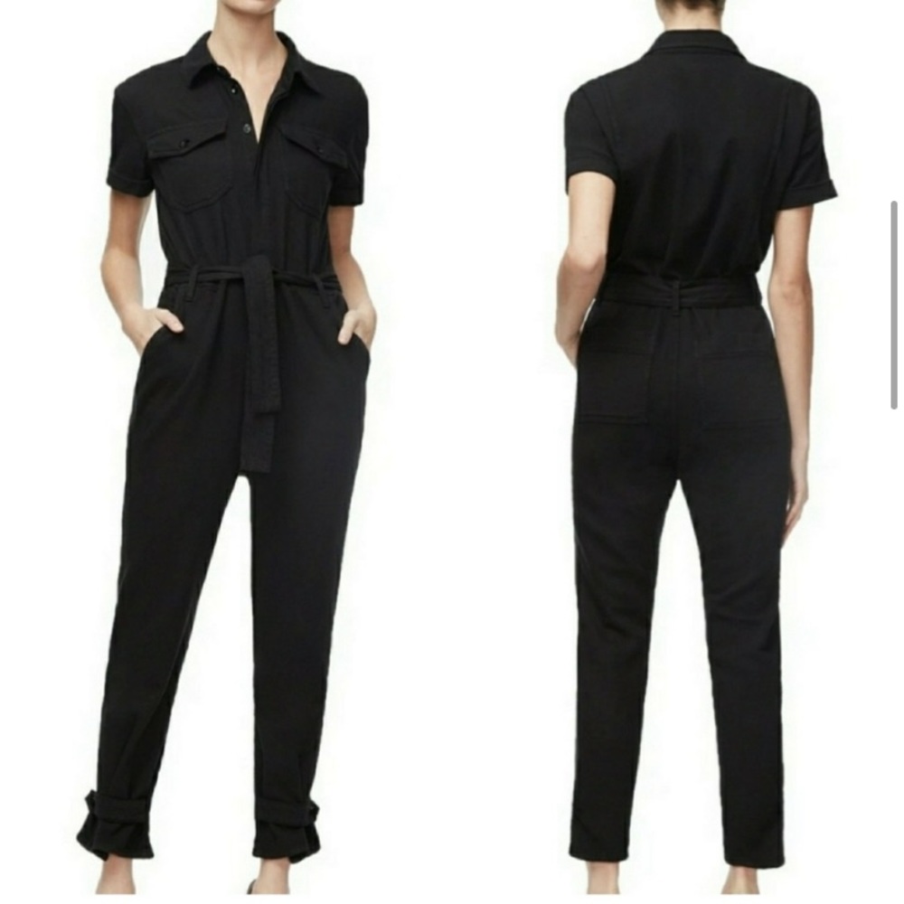 NWT Good American black denim jumpsuit $85 OBO